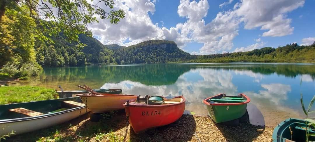 Готель Le Jura En Toutes Saisons Piscine, Spa, Location Vtt, Balades 2Cv, Climatisation Bonlieu Екстер'єр фото